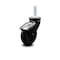 Service Caster 3 Inch Black Hooded Neoprene Rubber 3/8 Inch Threaded Stem Caster SCC-TS03S310-NPRB-BK-381610 - alternate 1
